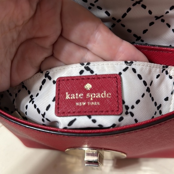 Kate Spade Red Leather Crossbody - Picture 9 of 13